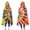 Colorful Rainbow Tie, variant on Wearable Blanket,Colorful Tie Dye Mandala Pattern Hooded Wearable Flannel Blanket for Adults & Teens,Winter Poncho Shawl Wrap Cape Cozy Anti-Pill,50"x60"