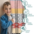 thumbnail image 3 of Blackout Kids Curtains,Colorful Geometric Striped Pattern Childrens Insulated Curtains Set Of 2,Bedroom Essentials,Toddler Room Decor 42x84in(106x213cm), 3 of 5