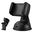 thumbnail image 1 of Soporte magnético para celular en auto con ventosa 360° - Ajustable para parabrisas y tablero - Material ABS y silicón negro - Ancho extensible 5-9cm, 1 of 6