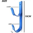 thumbnail image 3 of 2 PCS Set Wide Pool Pole Hangers Heavy Duty Black Aluminium Holder Hooks with Screws Perfect Hook Holders for Swimming Pool,Telescopic Poles,Skimmers,Nets Brushes,Vacuum Hose Etc, 3 of 5