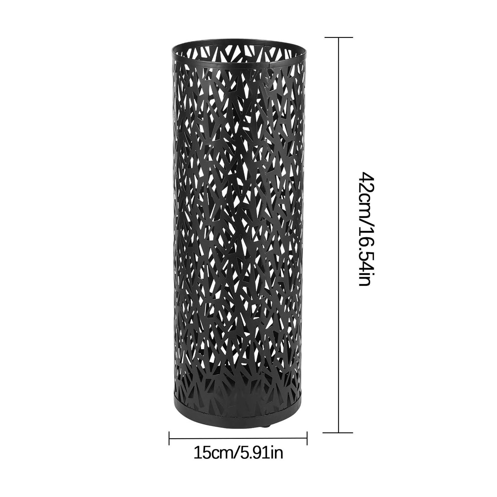 Metal Umbrella Holder - Hollow Design, Quick Drying, 4-6 Umbrellas Capacity - for Home/Hotel Entrances