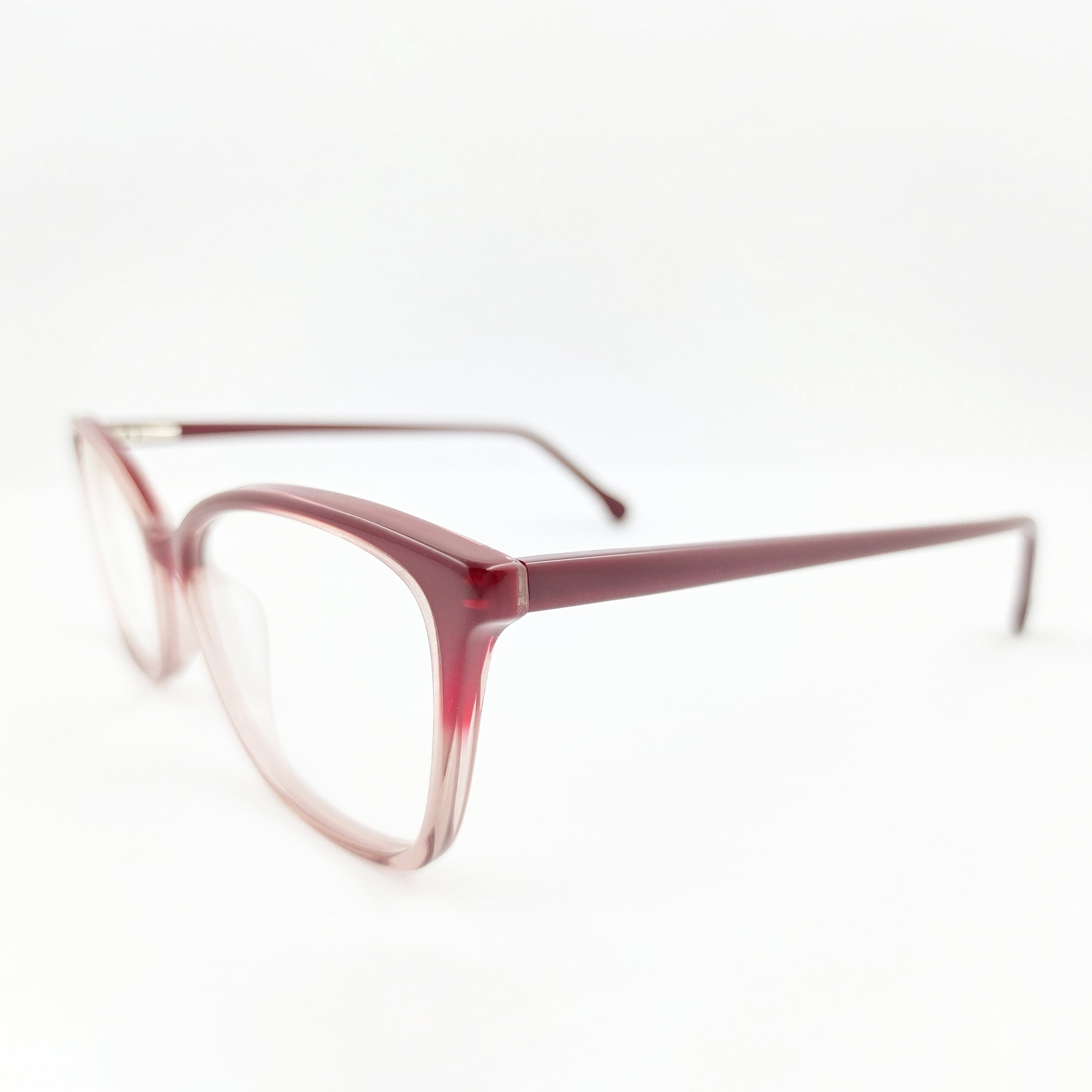 Womens Britt Rx'ble Eyeglasses with Case, Red Gradient