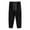 Black, variant on dzxyzu Men's Baggy Pants Tie Front Drawstring Waist Corduroy Pants Casual Loose Straight Leg Pants Trousers with Pockets