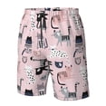 thumbnail image 5 of Kdxio Cat Pattern Mens Casual Shorts - Drawstring Summer Beach Sports Shorts for Men, 5 of 9