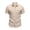 Khaki*, variant on RUTAYY Men's Shirts Short Sleeve Solid Color Tops Breathable Comfort Button Down with Pocket Casual Everyday Wear Work Beach Blouse