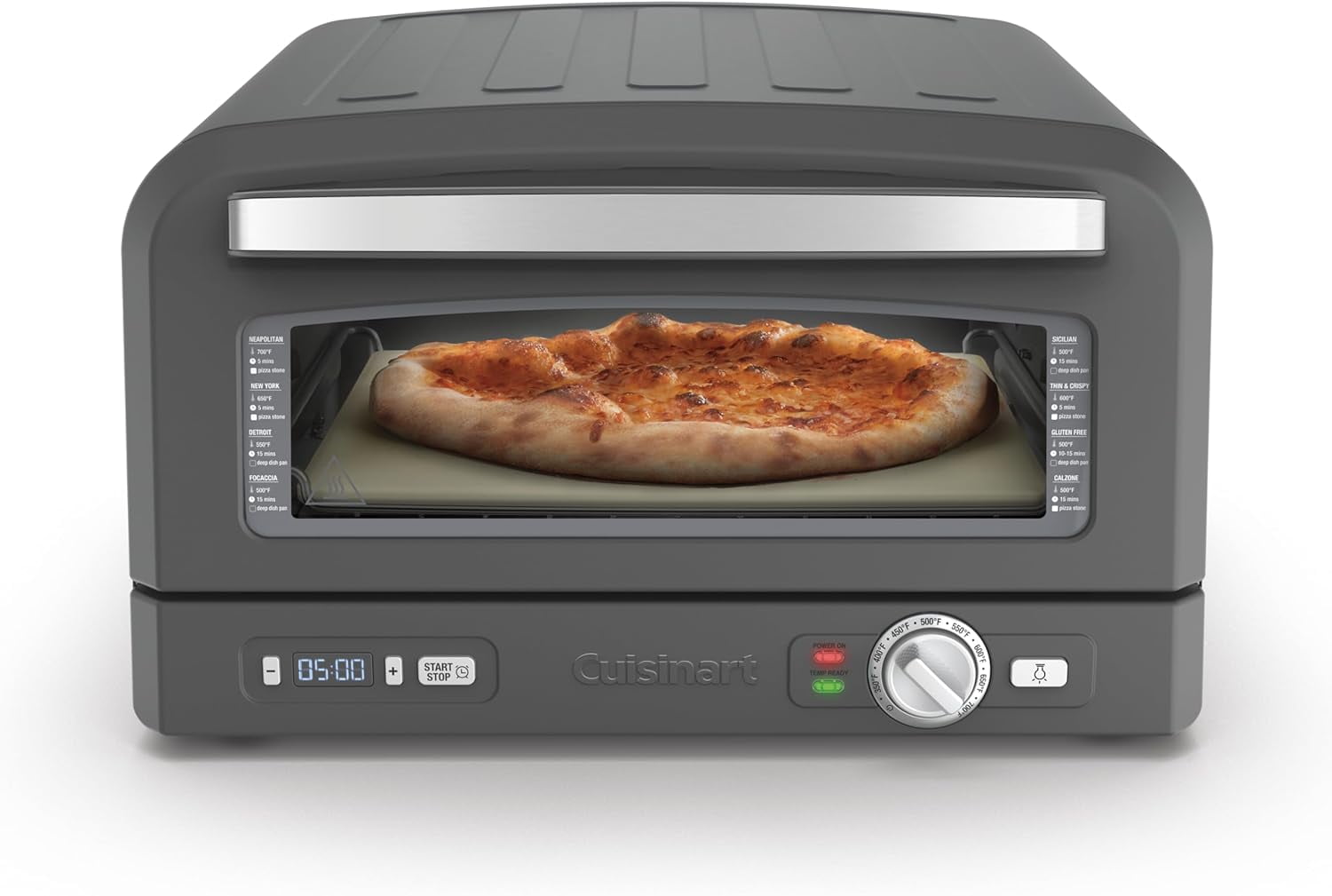 Cuisinart CPZ-120MB Electric Indoor Pizza Oven - Windowed