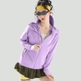 thumbnail image 4 of Hilenly Women's Plus Size Sun Protection Jacket Clothing Lightweight UPF 50 Long Sleeve Hooded Cooling Shirt Zip Up UV Protection Shirts, 4 of 7