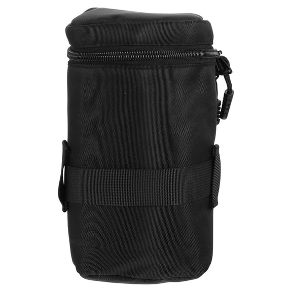 NIAIZEK Black Nylon Lens Pouch Case with Sponge Protection Waterproof for Photography