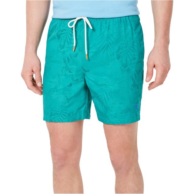 Tommy Bahama - Bañador para hombre, diseño de Nápoles, color verde, mediano Tommy Bahama Traje de baño