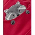 thumbnail image 3 of Gymboree Boys and Toddler Fleece Jogger Sweatpants, Racoon Royal Red, 3T, 3 of 3