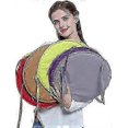 thumbnail image 3 of Set of 4 Orange Round Dining Chair Cushions with Drawstring Closure, 38cm Non-Slip Seat Pads, 3 of 5