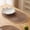Brown, variant on Decorative Home Hotel Oval Braided Placemats Set of 4 Woven 12x18 Inch Non Slip Washable Heat Resistant Place Mats (Orange, 4)