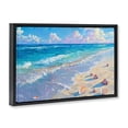 thumbnail image 3 of Stupell Industries Seashell Speckled Coast Black Framed Floater Canvas Wall Art, design by LSR Design Studio, 21 x 31, 3 of 9