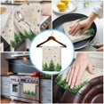 thumbnail image 3 of Merry Christmas Kitchen Towels Set of 2, Water Absorbent Dish Towel, Xmas Trees Snowflake Farmhouse Rustic Decorative Hand Towels - Quick Drying Cloth for Cooking Baking, 18x28 Inch, 3 of 8