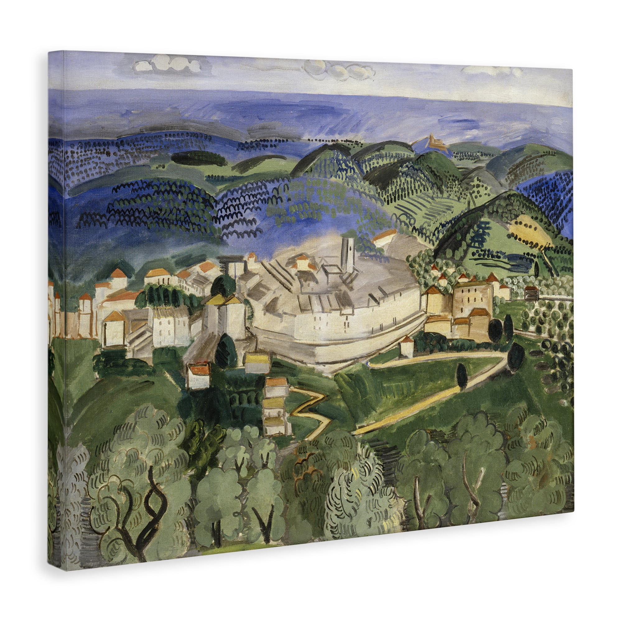 Stupell Industries Classic Raoul Dufy Landscape Landscape & Nature Painting Wrapped Canvas Art Print Wall Art, 48 x 36