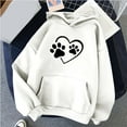 thumbnail image 2 of LEAVINGSUO Winter Clothes Woman Women's Print Winter Hoodie Pullover Tops Long Sleeved Comfortable Sweatshirt, 2 of 4