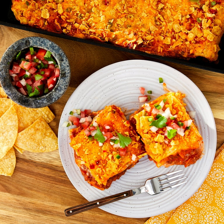 Great Value Mexican-Style Lasagna Party Size 84 oz with Beef Beans