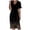 Gold, variant on vigerkar Womens Sundress Summer Floral Short Sleeve Wrap V Neck A-Line Midi Dress 2025 Light Purple, XXL
