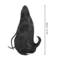 thumbnail image 6 of Unique Bargains 1 Pc Medium Length Ponytail Wig Hair Clips for Hair Extension 17.72" Length Black, 6 of 6