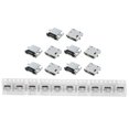 thumbnail image 1 of 20 Pcs Type B -USB Female 5 Pin Jack Port Socket Connector Repair Parts, 10 Pcs A & 10 Pcs B, 1 of 10