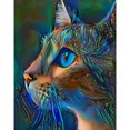 thumbnail image 1 of Diamond Painting (DE8085) 5D DIY Square Cat Artwork 23 colores (NY122) 40x50cm Azul Hugtrwg Para estrenar, 1 of 1