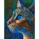 thumbnail image 1 of Diamond Painting (DE8085) 5D DIY Square Cat Artwork 23 colores (NY122) 40x50cm Azul Hugtrwg Para estrenar, 1 of 1