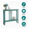 thumbnail image 5 of Beran7 - Entryway Table - Narrow Console Table - Console Table with Storage - Hallway Decor - Wood Console Tables for Entryway - Narrow Console Sofa Side Table - Foyer - Teal, 5 of 7
