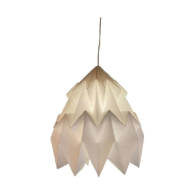 Pantalla de lámpara de origami de papel, pantalla de lámpara plisada, accesorio plegable, techo de origami creativo Estilo F