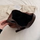 thumbnail image 2 of Bolso Bandolera Gamuza Sintética A La para Mujer Cruzado Media Viajes (café), 2 of 6