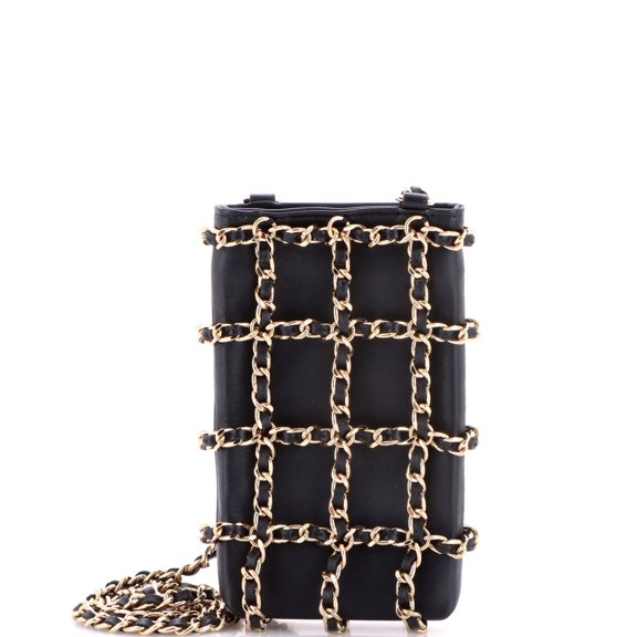 Pre-Owned Tech Me Out Clutch With Chain Lambskin By Rebag