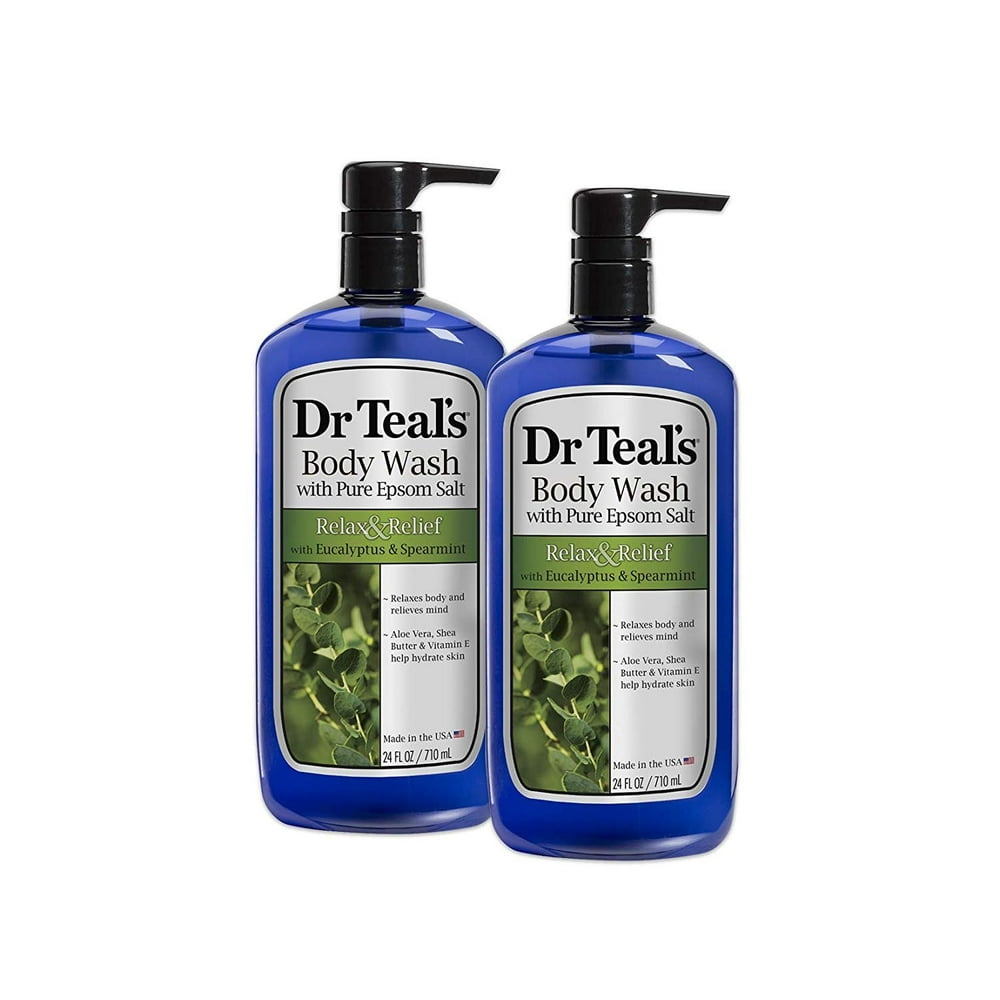 Dr Teal's Body Wash Foam, Relax & Relief with Eucalyptus & Spearmint 24