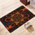 thumbnail image 3 of Fractal Orange Spiral Vortex Rugs Doormat, Non-Slip Machine Washable Carpets Floor Door Mat , 36" x 24", 3 of 6