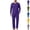 Dark Purple, variant on HAJWOH Mens Pajamas Set Long Sleeve Sleepwear Crew Neck 2 Piece Loungewear Nightshirt Top & Pants with Pockets