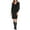 Black, variant on Karen Kane Womens V-Neck Knee Sheath Dress