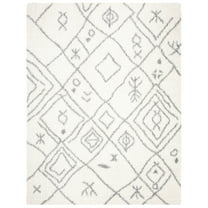 Parma Ainslee Aztec Shag Area Rug by Chateau Lyon, Cream/Grey, 8' x 10'