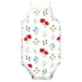 thumbnail image 5 of Hudson Baby Infant Girl Cotton Sleeveless Bodysuits, Wildflower, 3-6 Months, 5 of 7