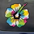 thumbnail image 4 of Hibiscus Decal Paint Splash Sticker Vinyl Rear Window Car Truck Laptop Flower Wall Water and Fade Resistant 4 Inches, 4 of 4
