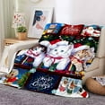 thumbnail image 2 of Cozy Christmas Cute Cat Santa Claus Blanket, Lightweight Flannel Throw For Sofa, Bed, Travel, Camping, Livingroom, Office, Couch, Chair, And Bed, Digital Printing Fleece Blanket With Soft And War, 2 of 8