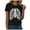 White, variant on YDFCWXW Ladies Halloween Chest Skeleton Hand Print Crew Neck Short Sleeved T Shirt Top Women Active Shirts White, XL