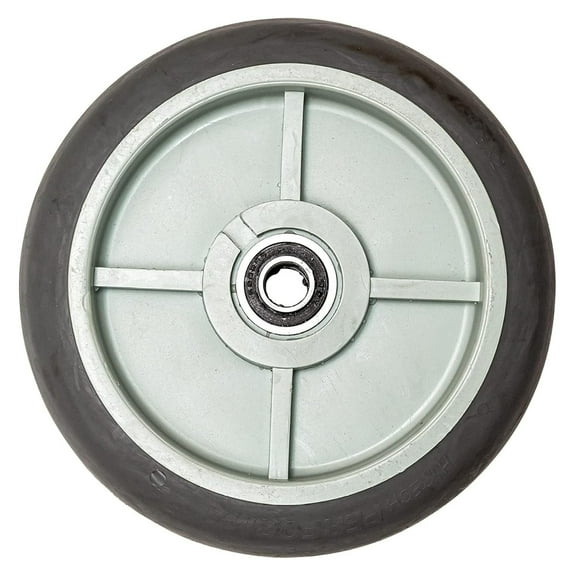 Hand Truck Wheels -Set of 2- Flat Free Dolly Wheels Replacement-Heavy Duty 8 x 2 inch Rubber Dolly Tires-5/8" hub-500 lb. Capacity-Semi-Precision Bearings-Ideal for Hand truck Utility Cart