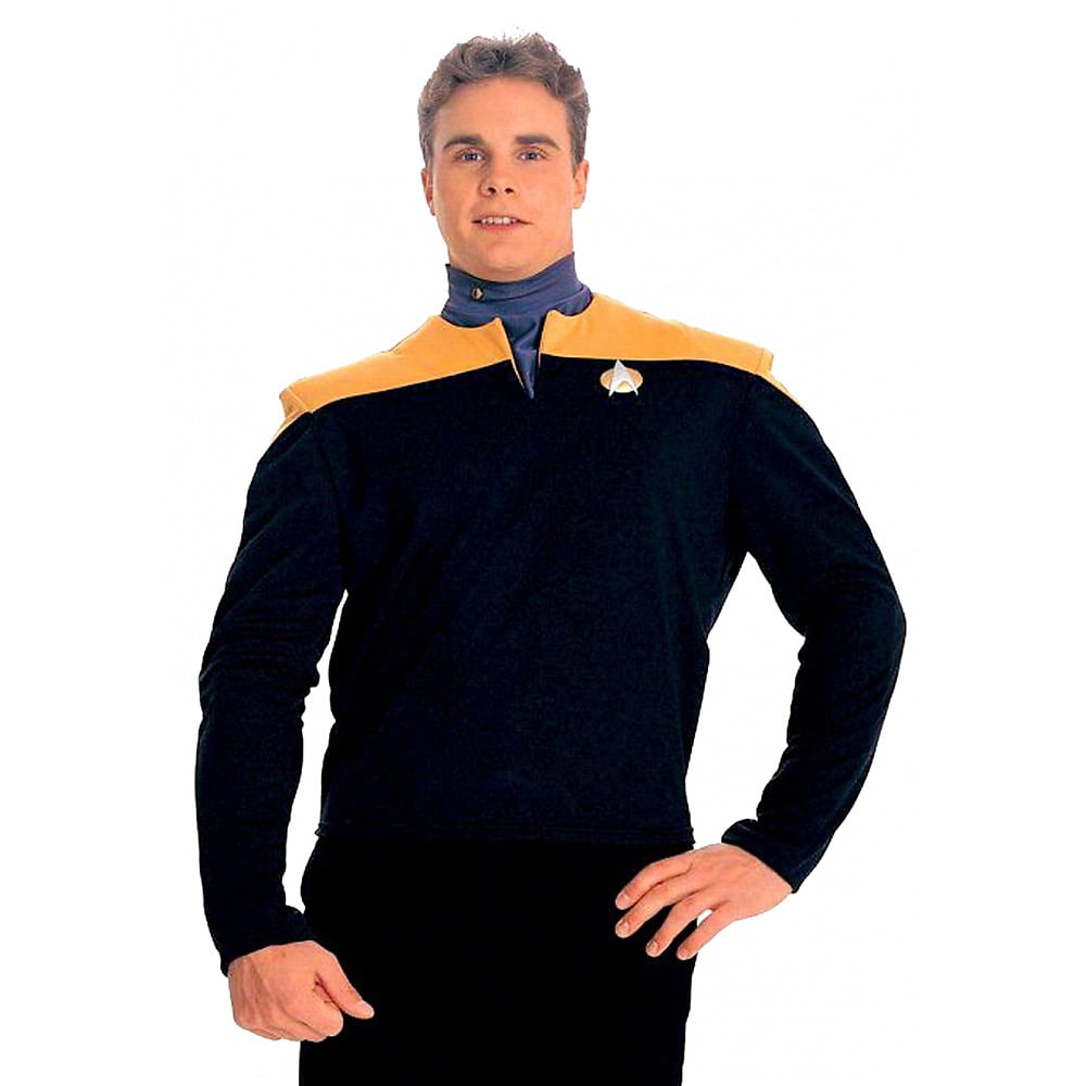 Small Details about   Deep Space Nine Shirt Adult Costume Gold