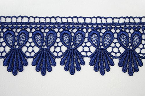 1.75/" Wide 20 Colors Red Green Lilac Black Navy Venice Lace Trim Guipure By Yard