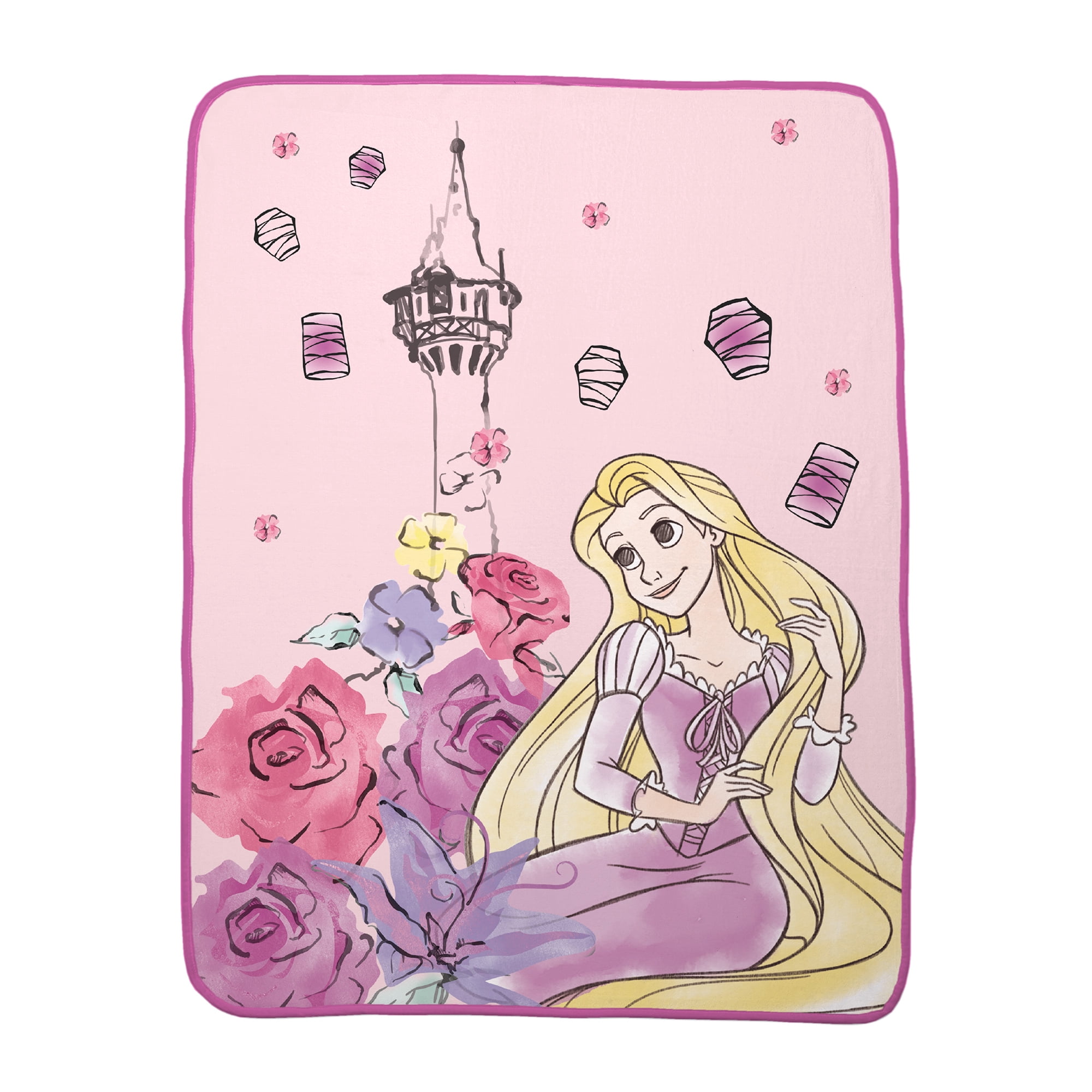 Walt Disney Princess Trust Your Heart Super Plush Soft Throw Blanket 46"x60'' 