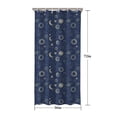 thumbnail image 5 of Dark Blue Celestial Pattern Shower Curtain 36"x72" ,Bathroom Decorative Shower Curtains Set with 12 Hooks,Modern Waterproof Washable Shower Curtain, 5 of 6