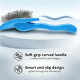 thumbnail image 3 of 2PCS Slicker Brush for Dogs & Pet Comb, Professional Dog Grooming Brush Goldendoodles Poodles Labradoodles with Extra Long Pins to Effectively Remove Tangles, Knots and Mats Blue, 3 of 6