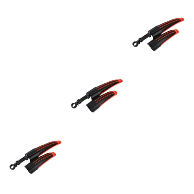 mmirethe 2 Pcs Garde-Boue de Vélo avant Arrière Réglable et Fiable Essentiel de Cyclisme Rouge Vif 3Ensemble