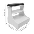 thumbnail image 2 of 4 Wheels Pedicure Chair, Manicure Foot Stool with Wheels, Portable Foot Bath Spa Cart Beauty Nail Pedicure Foot Rest Trolley, Footrest Salon Supplies Foot Massage Station for Home, Bathroom, 2 of 36