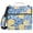 Blue Yellow Rose, variant on 3 Ring Zipper Binder with Shoulder Strap Waterproof Trapper Keeper 2 Inch D-Ring 500 Sheets Capacity Purple Rose Line Art