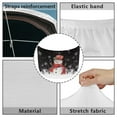 thumbnail image 7 of Uorisanigo Christmas Snowman Car Cover Protector Portable Elastic Car Hood Cover Protector Removable Car Bonnet Banner Suitable for Auto Car Truck, Van, SUV, Pickup, 7 of 7