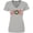 AC-Heather Grey, variant on Inktastic Joy Christmas Ornament with Candy Cane Stripes Women's V-Neck T-Shirt